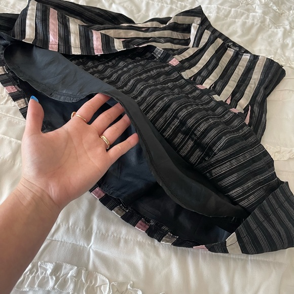 Y2K Vintage Metallic Ribbon High Rise Babydoll Skirt - Picture 5 of 11